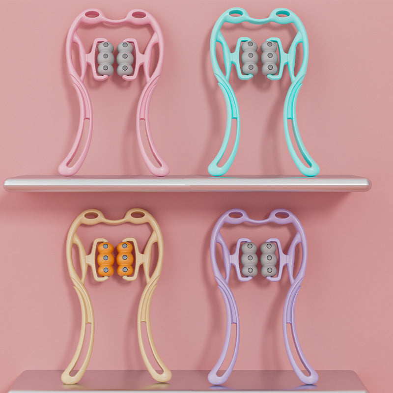 Masajeador de cuello con terapia magnética, manual, con pinza para el cuello