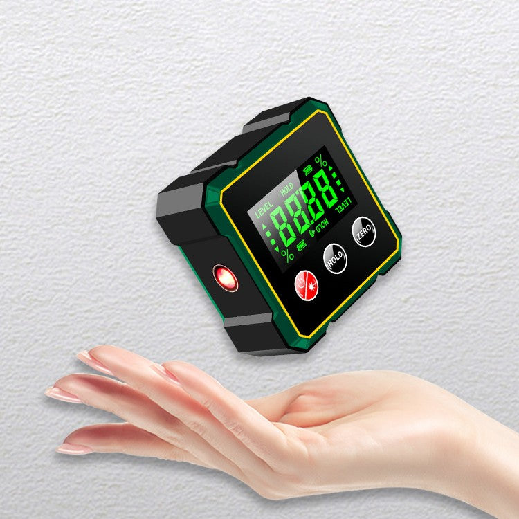 Magnetic Digital Angle Finder With Electronic Laser Gauge Protractor Inclinometer Level Magnets Level Ruler Angle Slope
