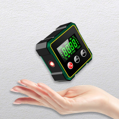 Magnetic Digital Angle Finder With Electronic Laser Gauge Protractor Inclinometer Level Magnets Level Ruler Angle Slope